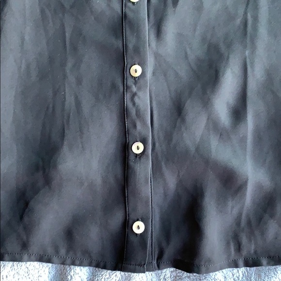 forever 21 black button up tank top - Picture 2 of 4